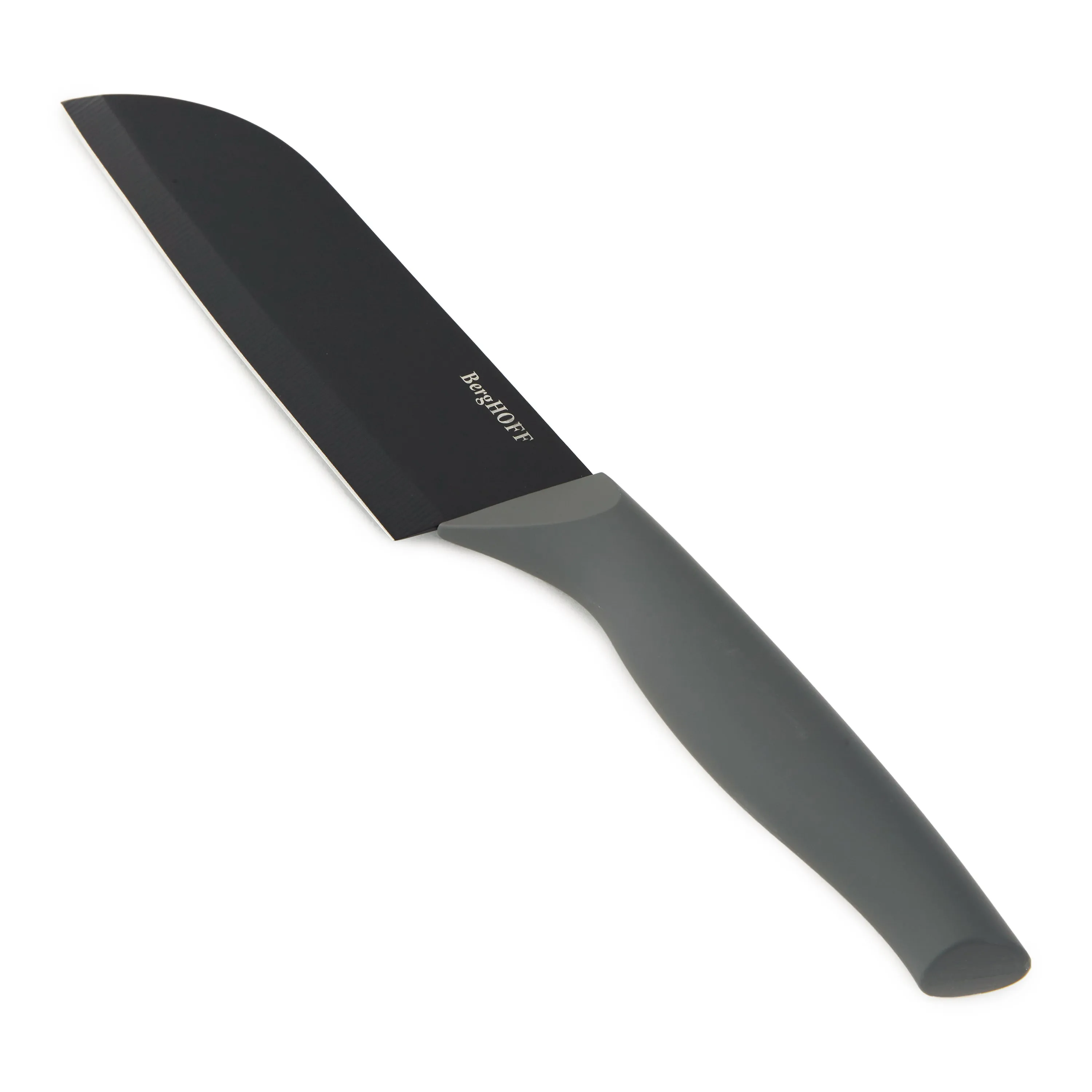 BergHOFF DiNA Vector Nonstick Stainless Steel Santoku Knife, 5.5" Food Storage,Kitchen Storage