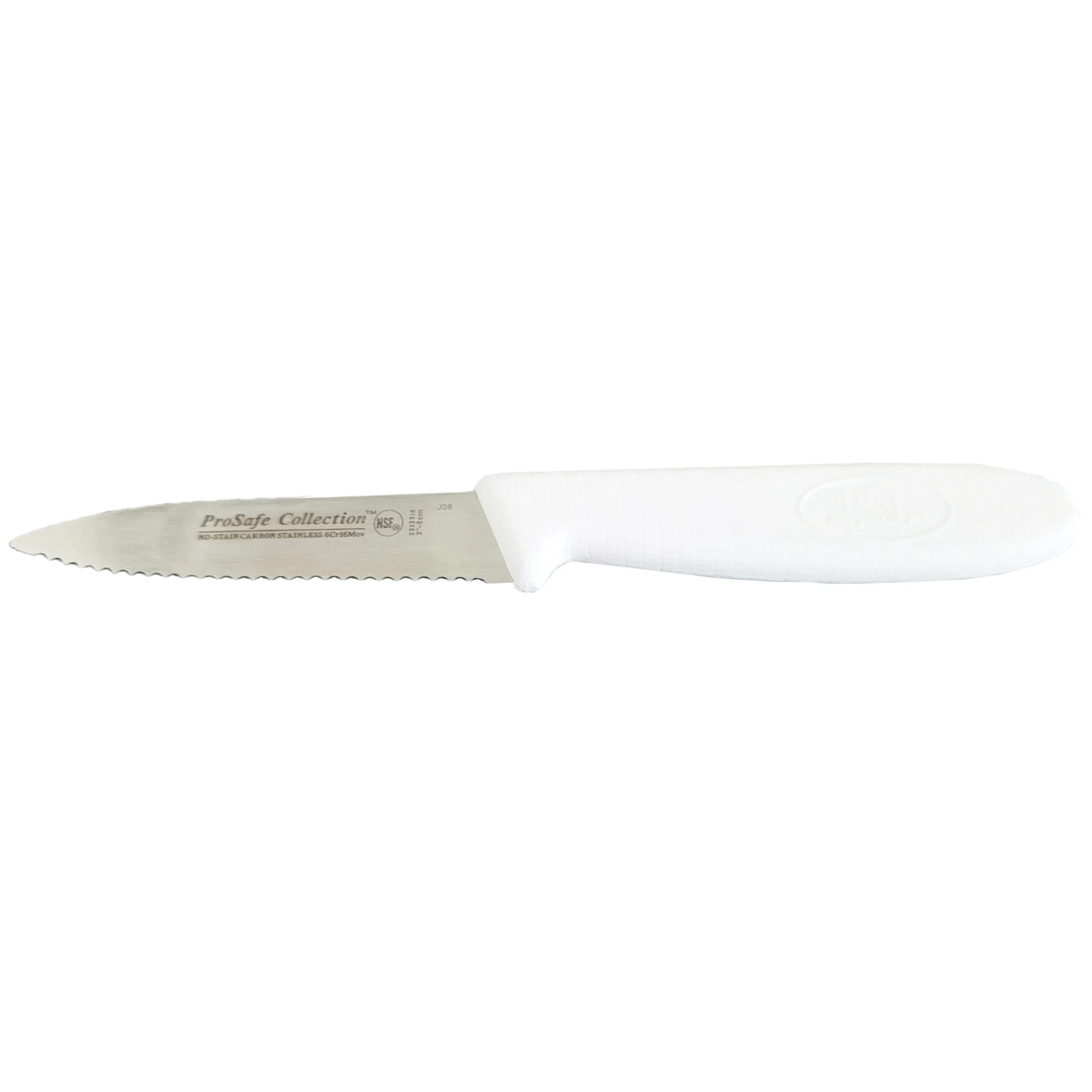 BergHOFF Ergonomic High Chromium Non-Stain Carbon Steel Paring Knife, Scallopped, 3.25" Food Storage,Kitchen Storage