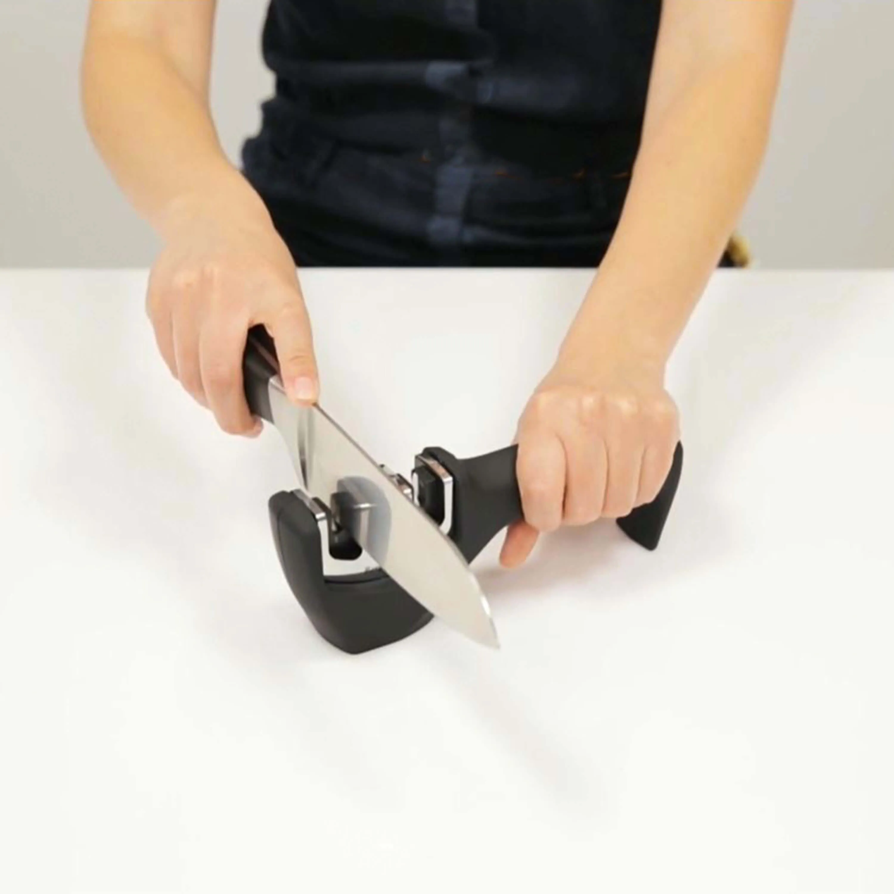 BergHOFF Essentials 3-in-1 ABS Sharpener, Black