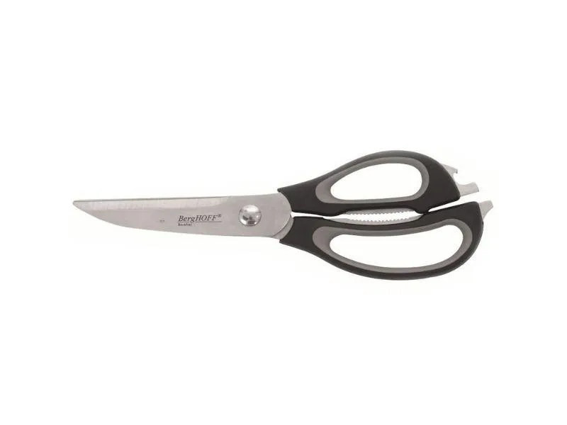 BergHOFF Essentials 8.75" Stainless Steel Kitchen Scissors with Integrated Bottle Opener Food Storage,Kitchen Storage