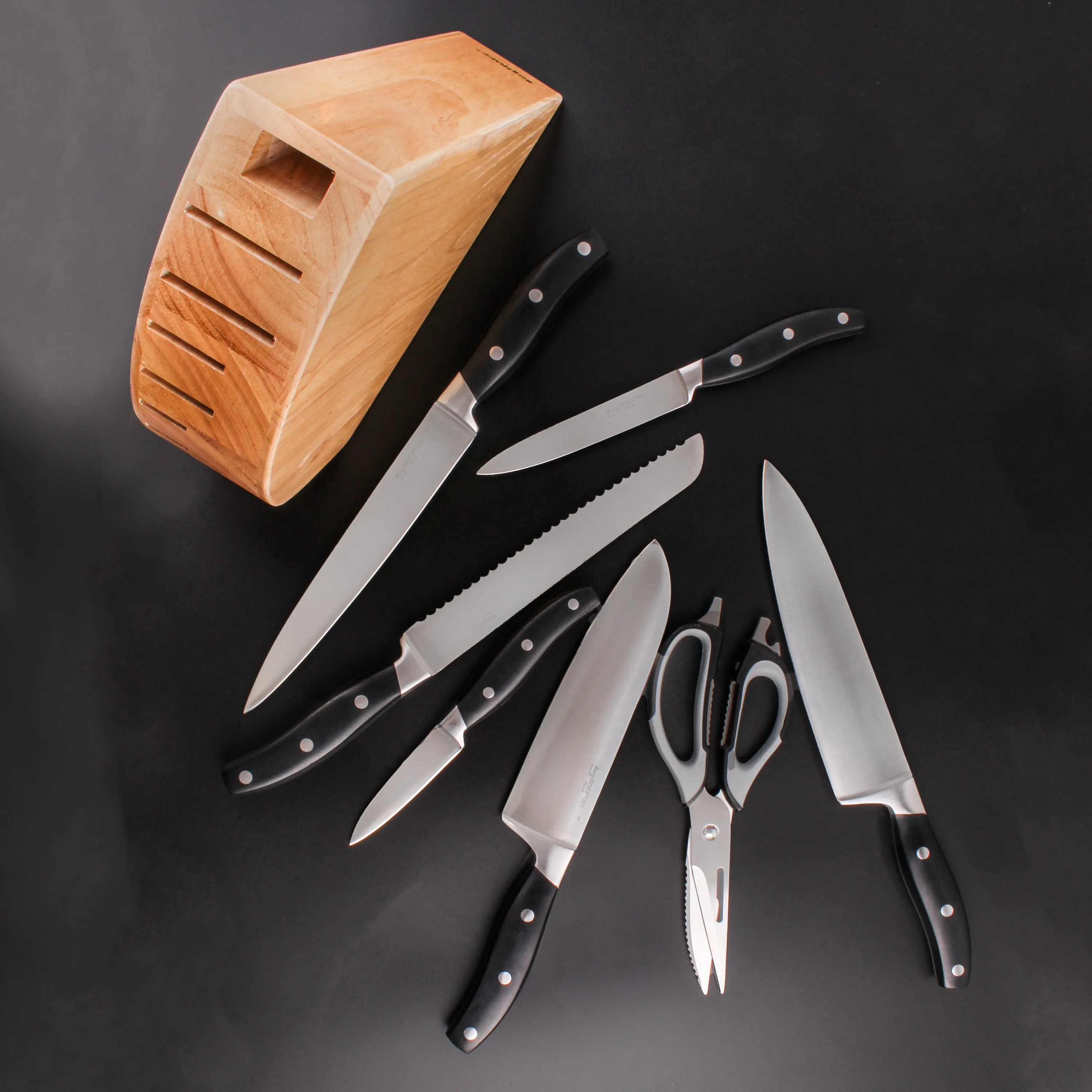 BergHOFF Forged 8Pc Stainless Steel Cutlery Set with Block