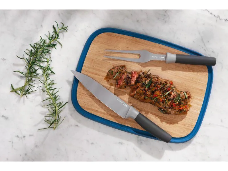 BergHOFF Leo 3Pc Complete Carving Set with Cutting Board