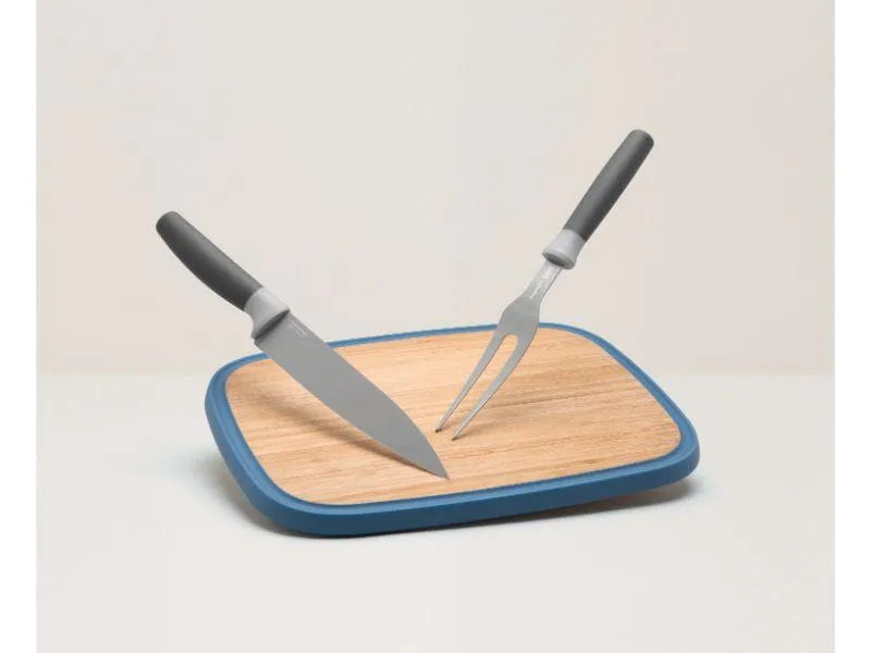BergHOFF Leo 3Pc Complete Carving Set with Cutting Board