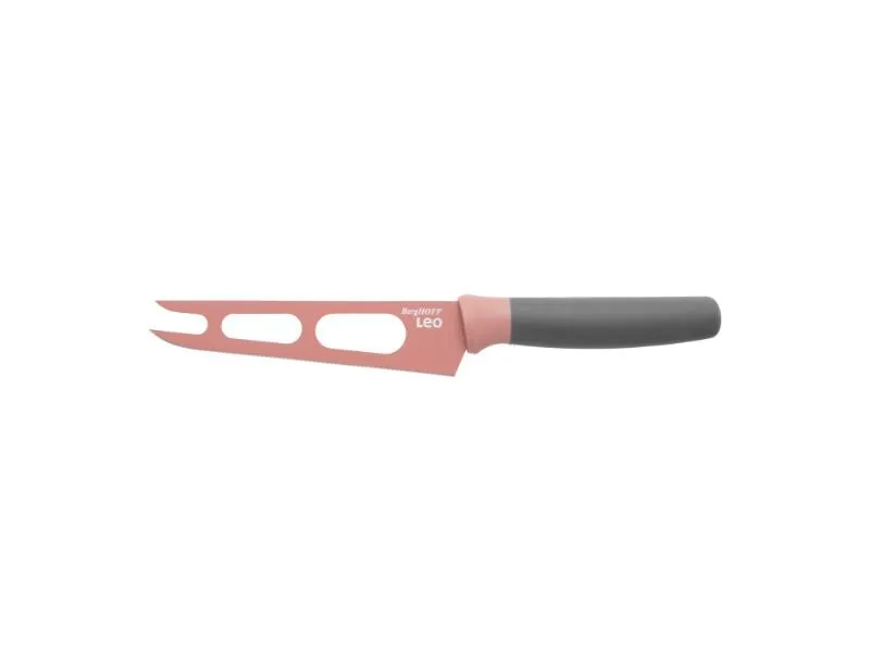 BergHOFF Leo 5" Stainless Steel Cheese Knife, Pink Food Storage,Kitchen Storage