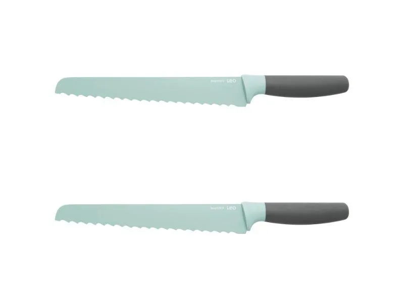 BergHOFF Leo 9" Stainless Steel Bread Knife, Set of 2 Food Storage,Kitchen Storage
