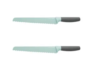 BergHOFF Leo 9" Stainless Steel Bread Knife, Set of 2 Food Storage,Kitchen Storage