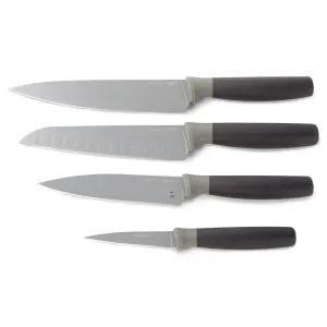 BergHOFF Leo Balance 4Pc Nonstick Stainless Steel Cutlery Set, Recycled Material, Grey Food Storage,Kitchen Storage