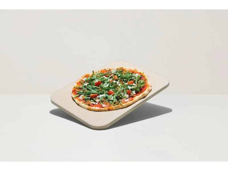 BergHOFF Leo Cordierite Pizza Stone 14.75 Inches, Rectangular Food Storage,Kitchen Storage
