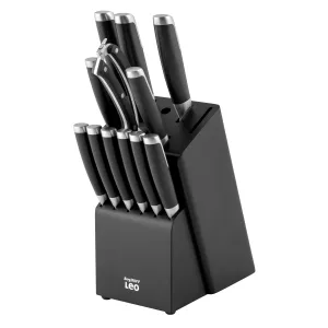 BergHOFF Leo Graphite Stainless Steel 13Pc Knife Block Set Food Storage,Kitchen Storage