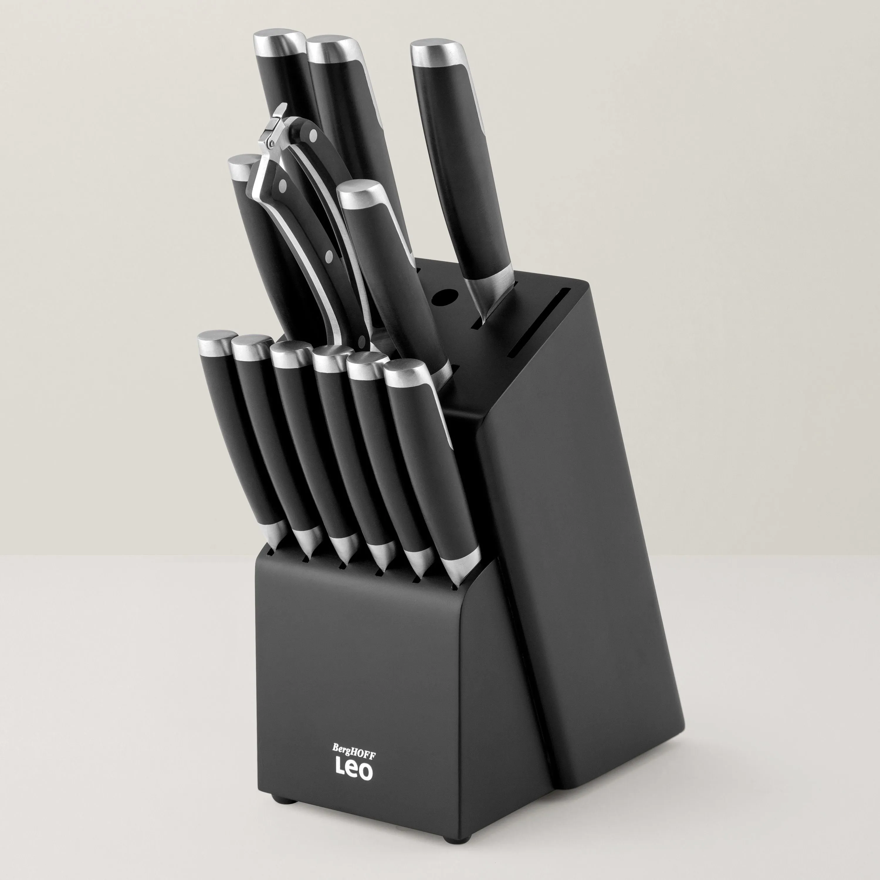 BergHOFF Leo Graphite Stainless Steel 13Pc Knife Block Set