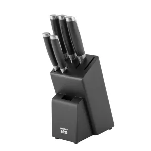 BergHOFF Leo Graphite Stainless Steel 6Pc Knife Block Set Food Storage,Kitchen Storage