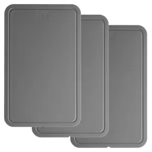 BergHOFF Leo Legacy 3Pc PP Cutting Board Set 12.5", Gray Food Storage,Kitchen Storage