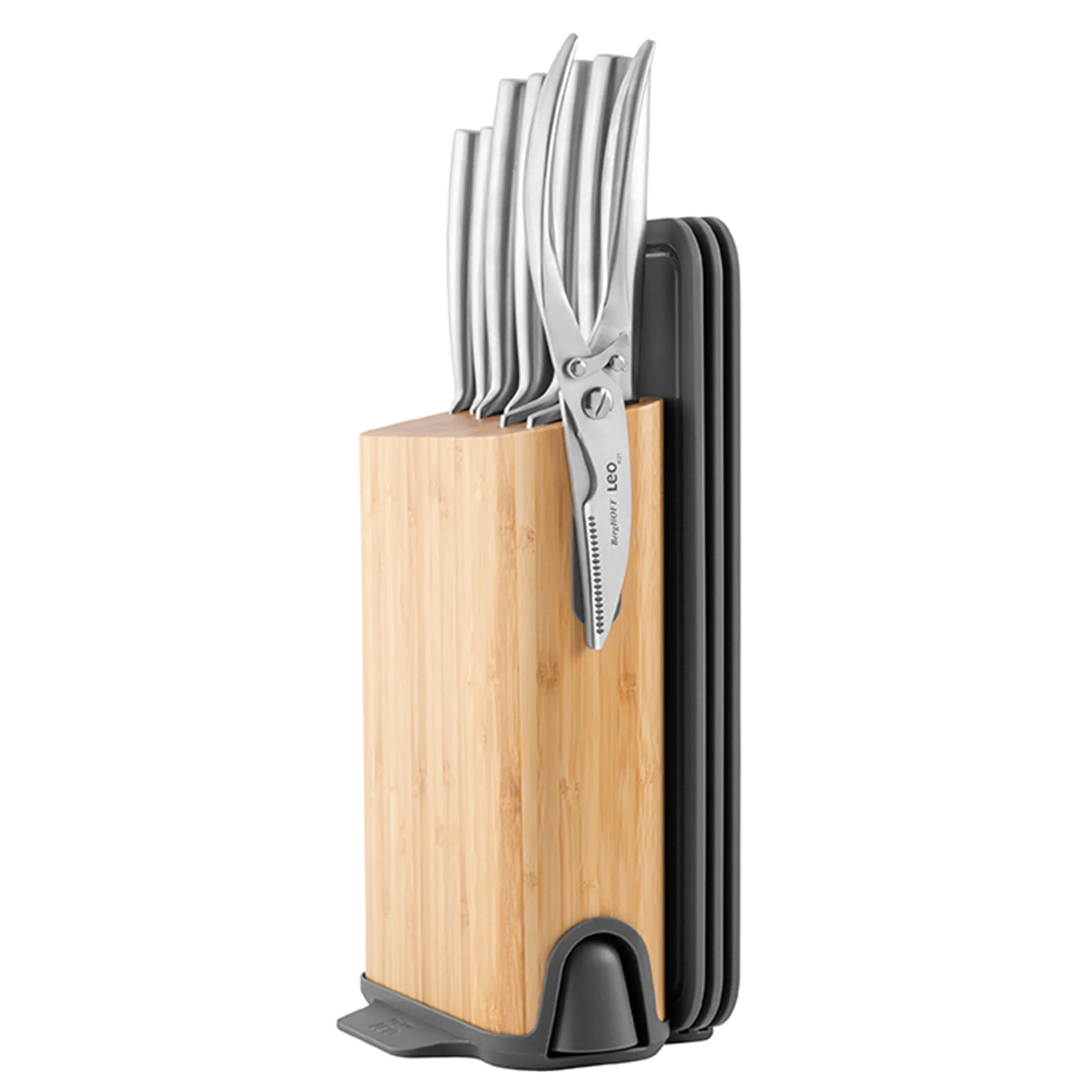 BergHOFF Leo Legacy 3Pc PP Cutting Board Set 12.5", Gray