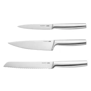BergHOFF Leo Legacy Stainless Steel 3Pc Classic Knife Set Food Storage,Kitchen Storage