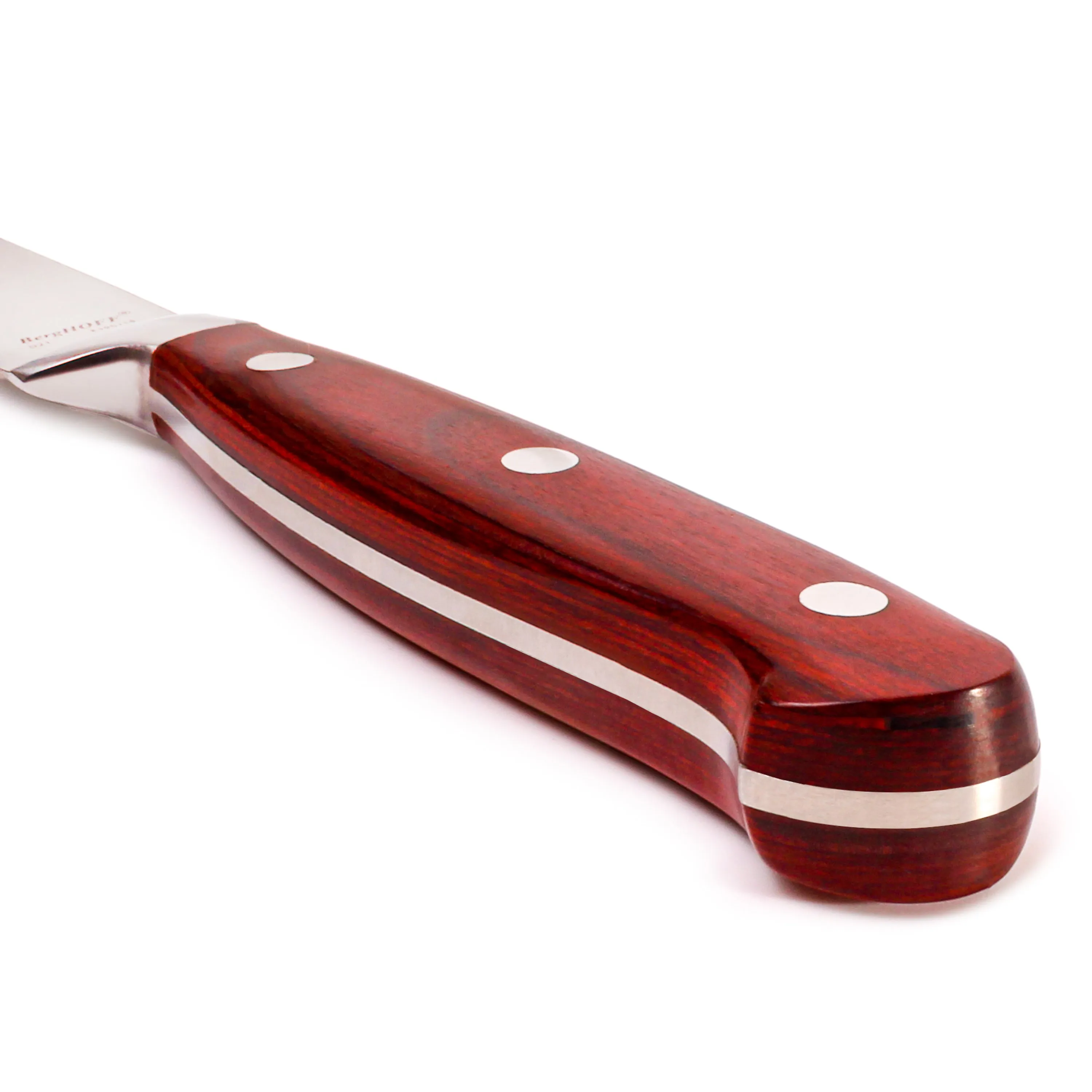 BergHOFF Pakka Wood 4pc Stainless Steel Steak Knife Set 4.75"