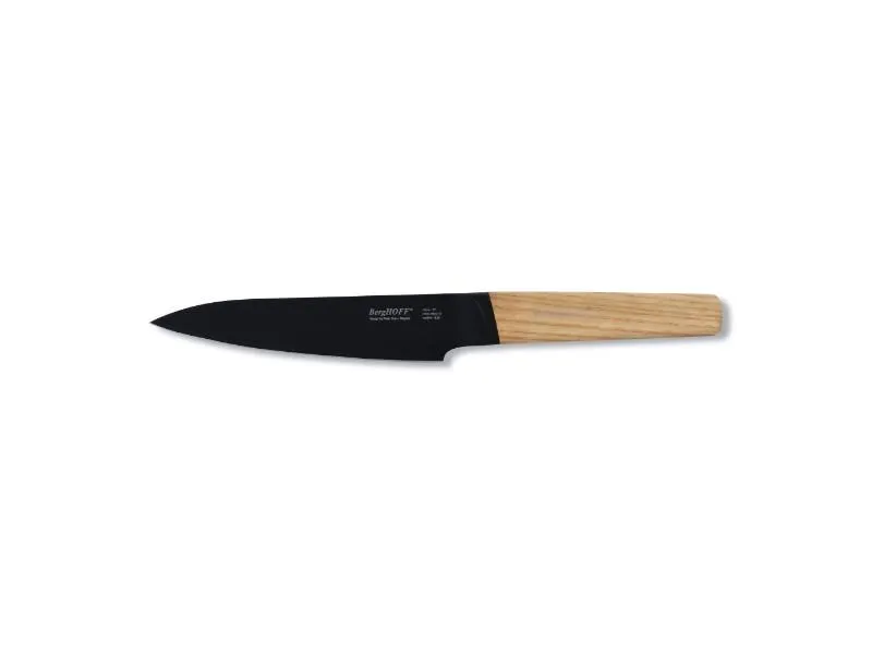 BergHOFF Ron 5" Stainless Steel Utility Knife, Wood Handle