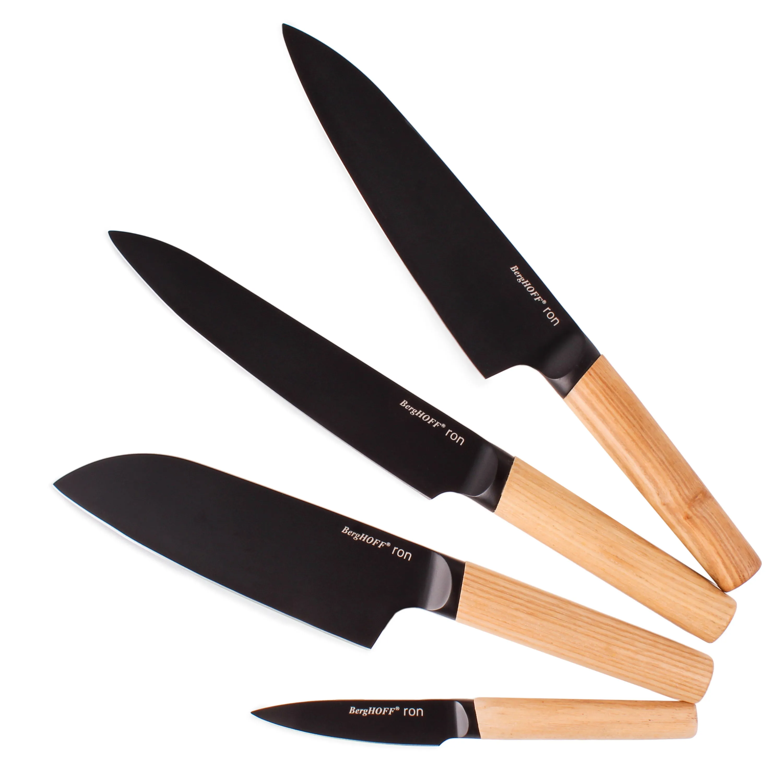 BergHOFF Ron Stainless Steel 4pc Knife Set, Natural