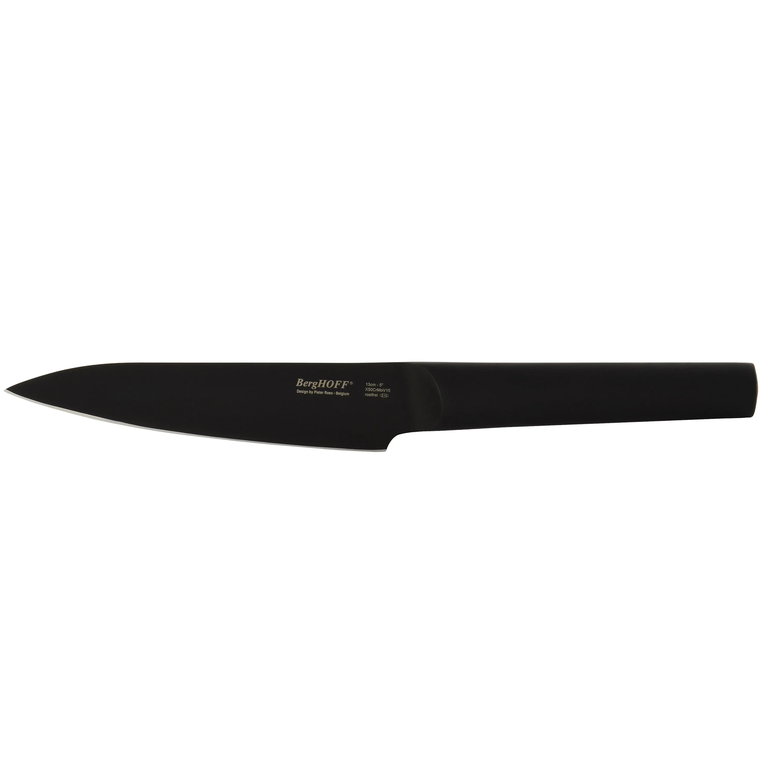 BergHOFF Ron Stainless Steel 6pc Knife Block Set, Black