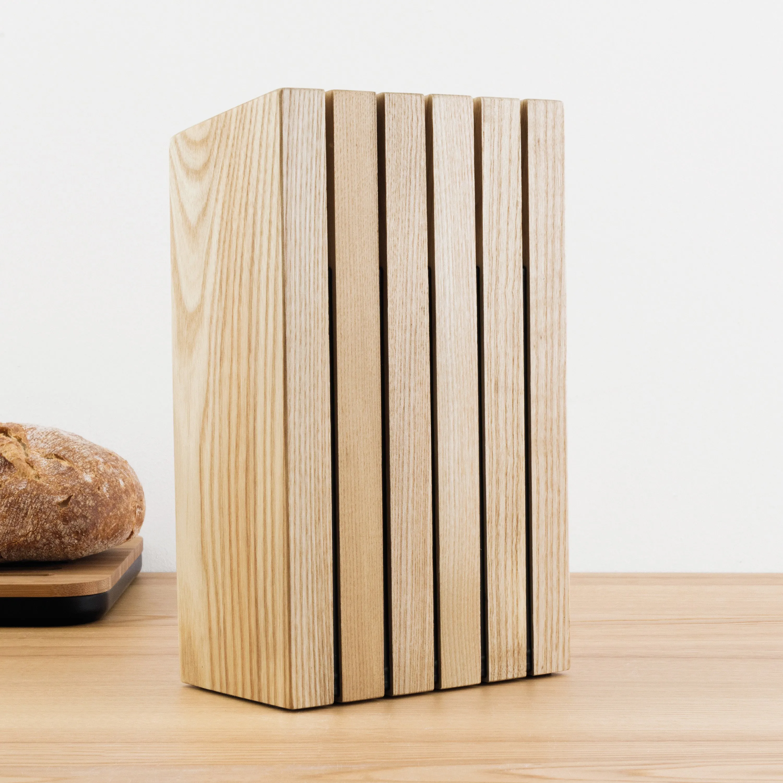 BergHOFF Ron Stainless Steel 6pc Knife Block Set, Natural