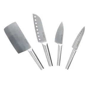 BergHOFF Straight 4pc 18/10 Stainless Steel Santoku Knife Set Food Storage,Kitchen Storage