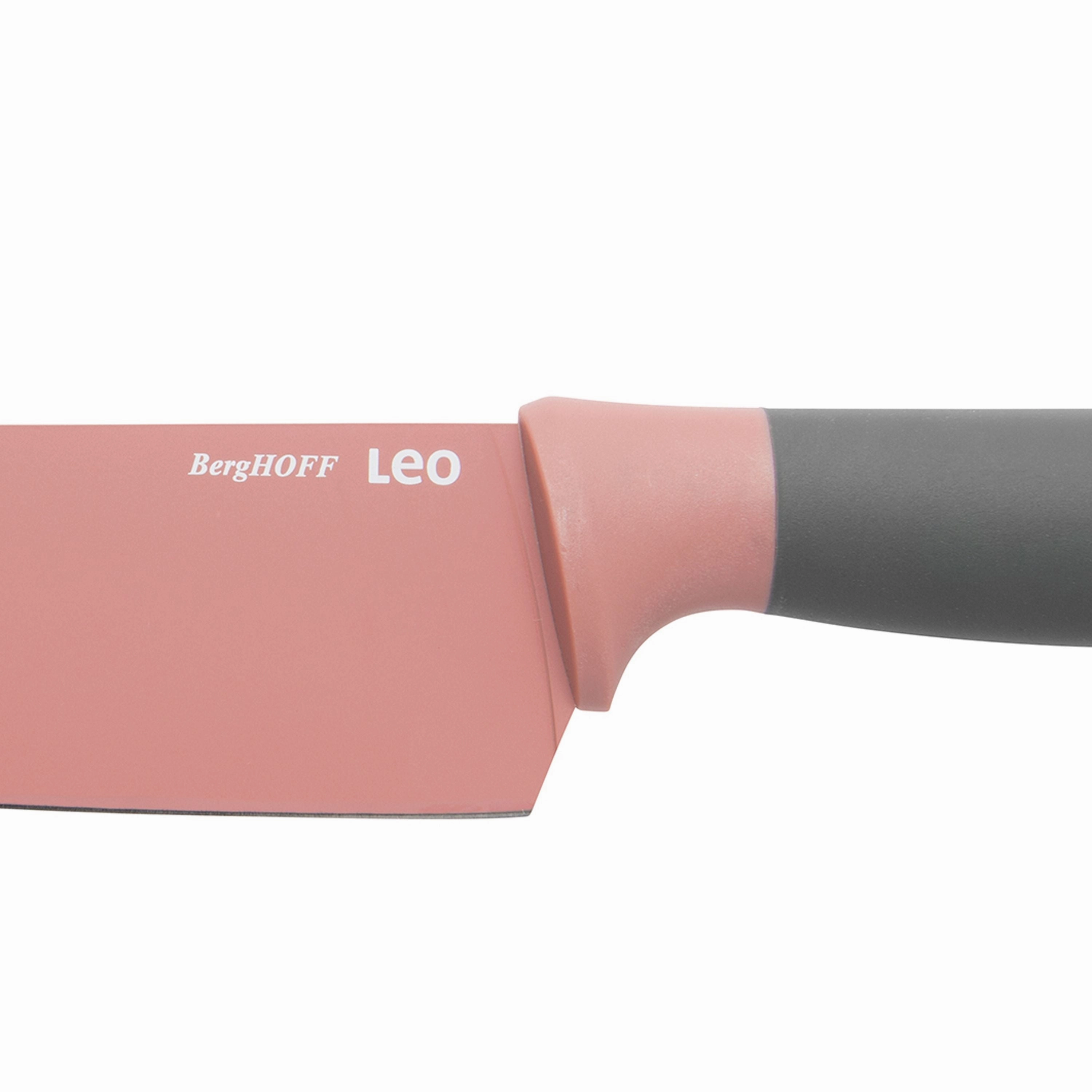 BergHOFF Leo 5Pc Cutlery & Board Prep Set, Pink, Green
