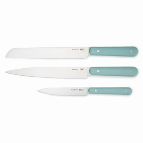 BergHOFF Leo Slate 3Pc Cutlery Set, Stainless Steel Blades Food Storage,Kitchen Storage