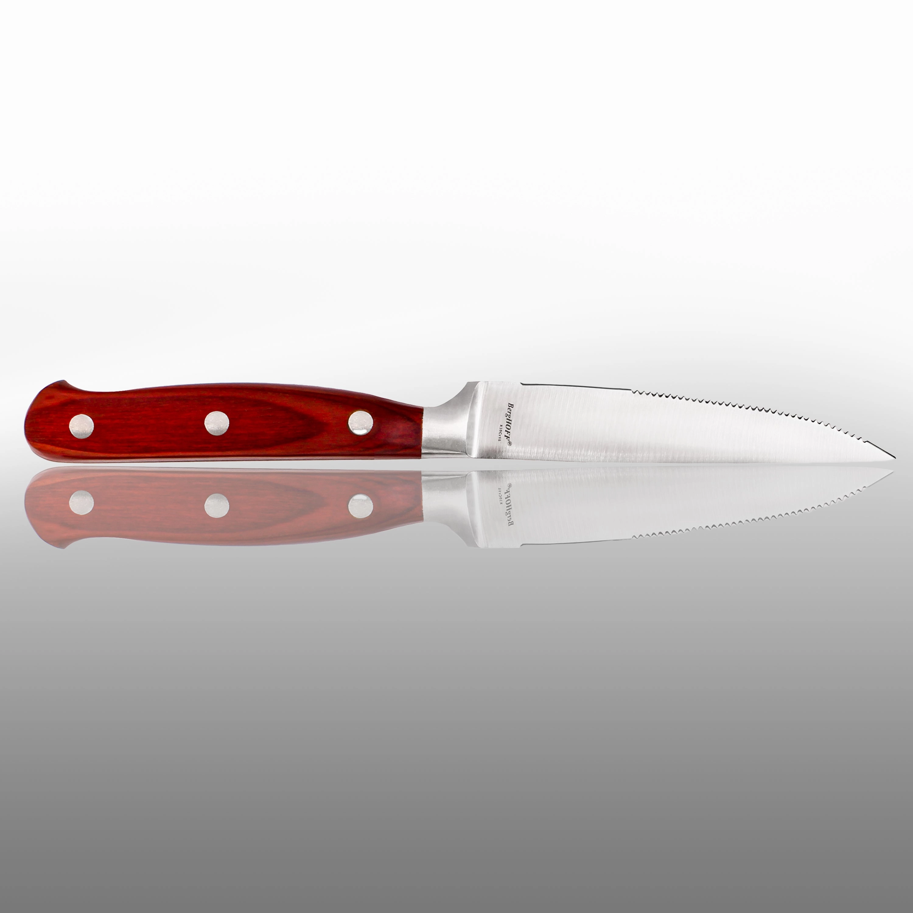 BergHOFF Pakka Wood 12pc Stainless Steel Steak Knife Set 4.75"