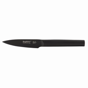 BergHOFF Ron 3.35" Stainless Steel Paring Knife, Black Food Storage,Kitchen Storage