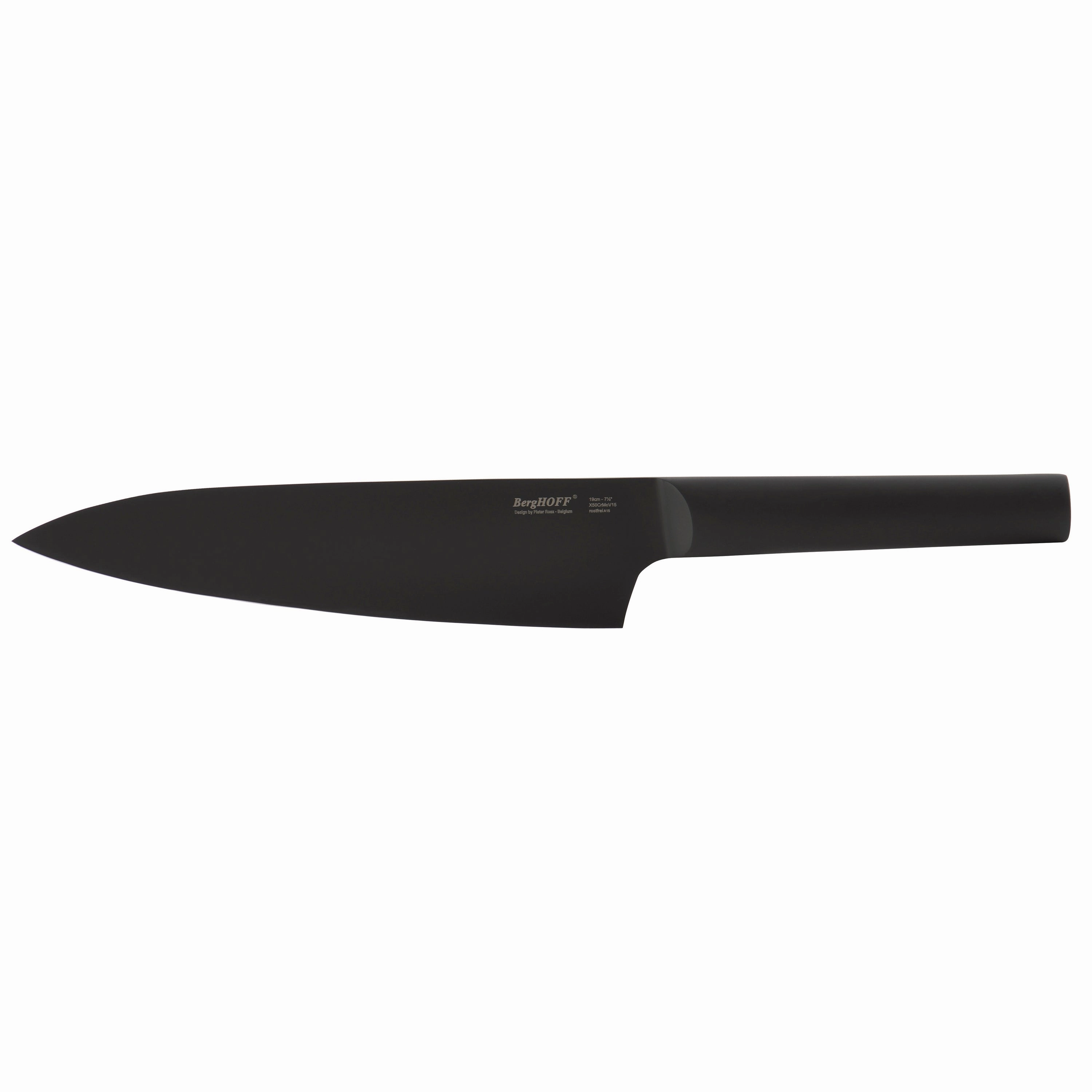 BergHOFF Ron Nonstick Chef's Knife 7.5", Black Food Storage,Kitchen Storage