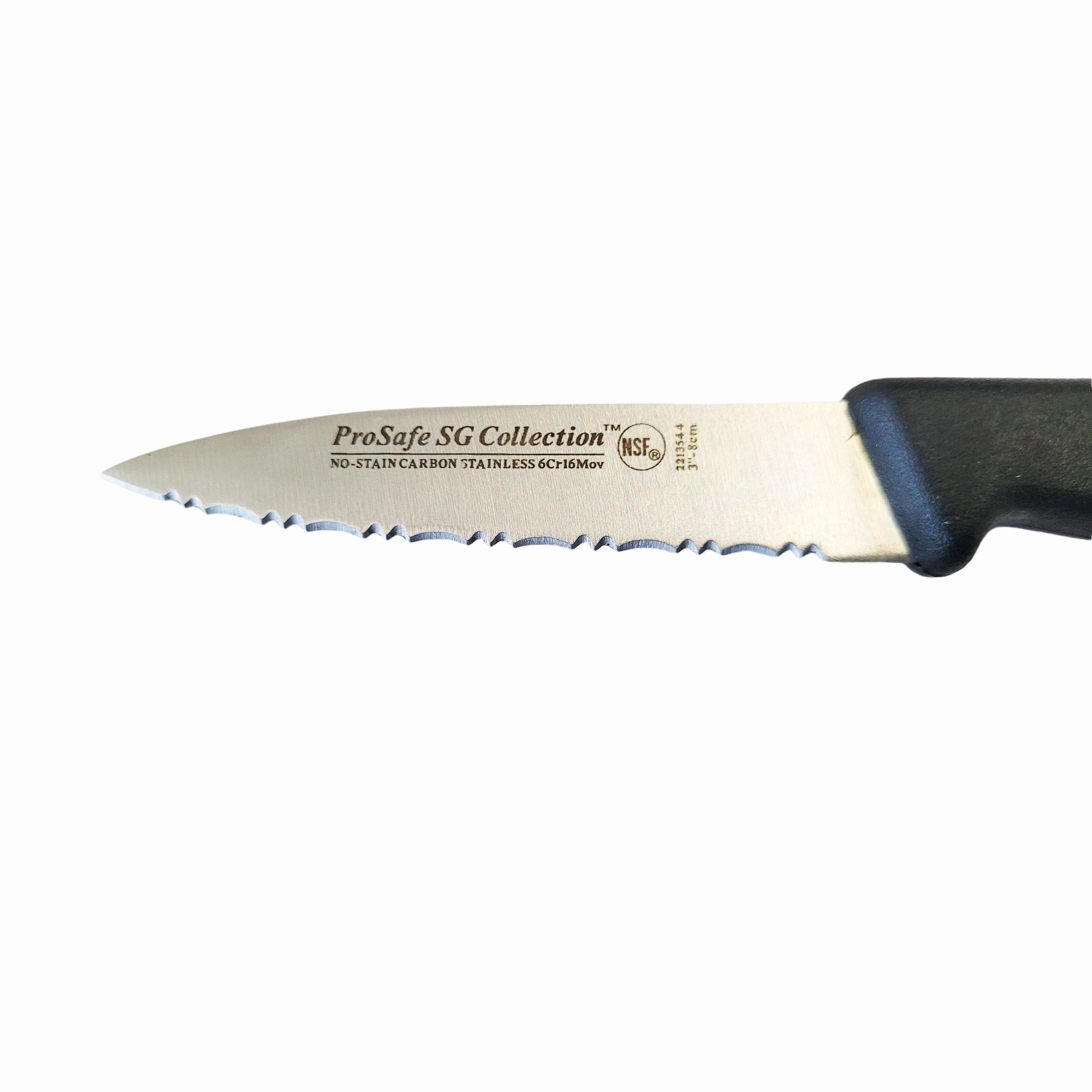 BergHOFF Soft Grip 3.25" High Chromium Non-Stain Carbon Steel Tapered Paring Knife