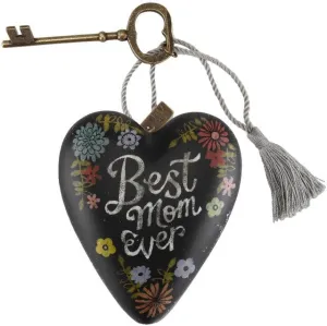 Best Mom Ever Art Heart By Demdaco Decorative Mirror,Home Decor Mirror