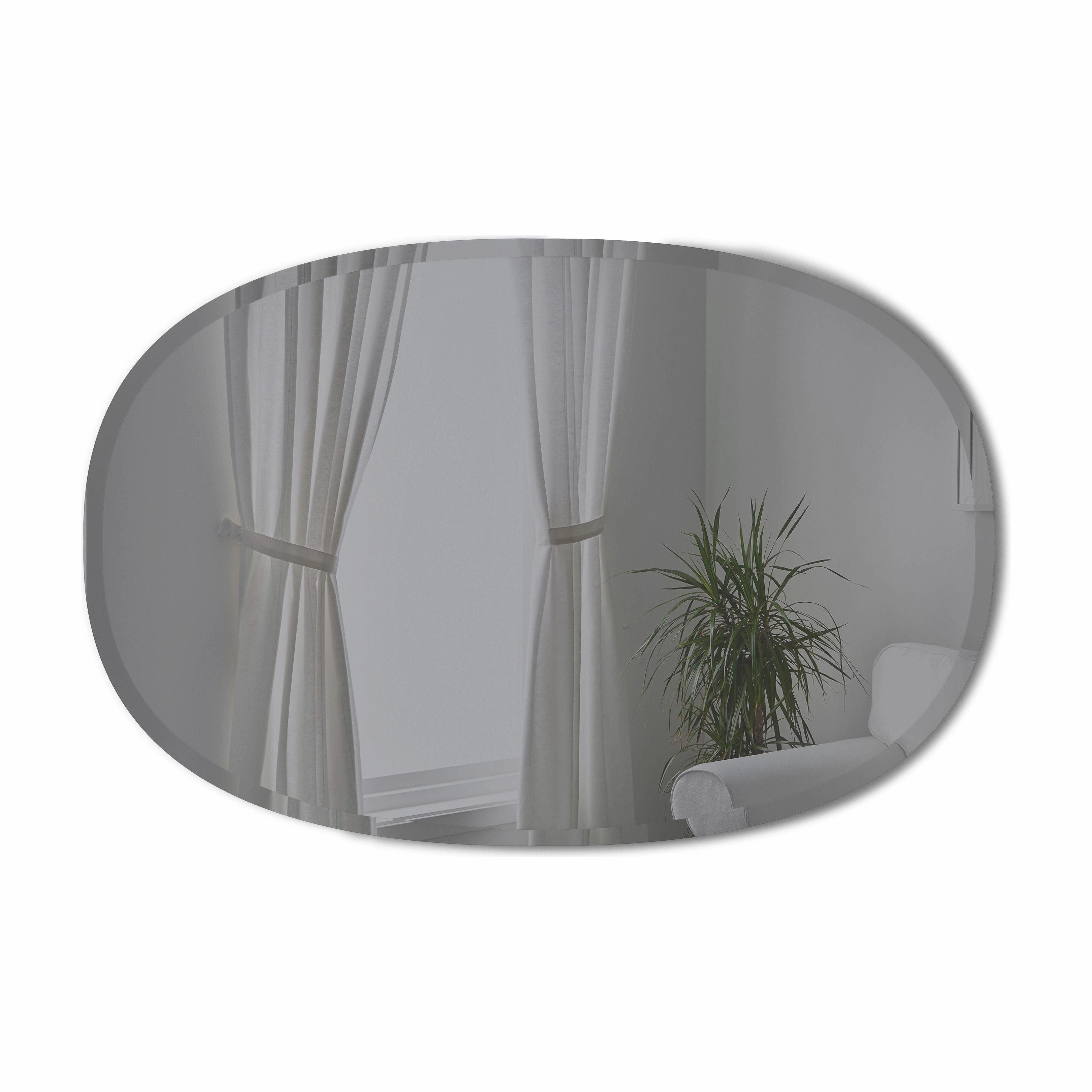 Beveled Oval Mirror