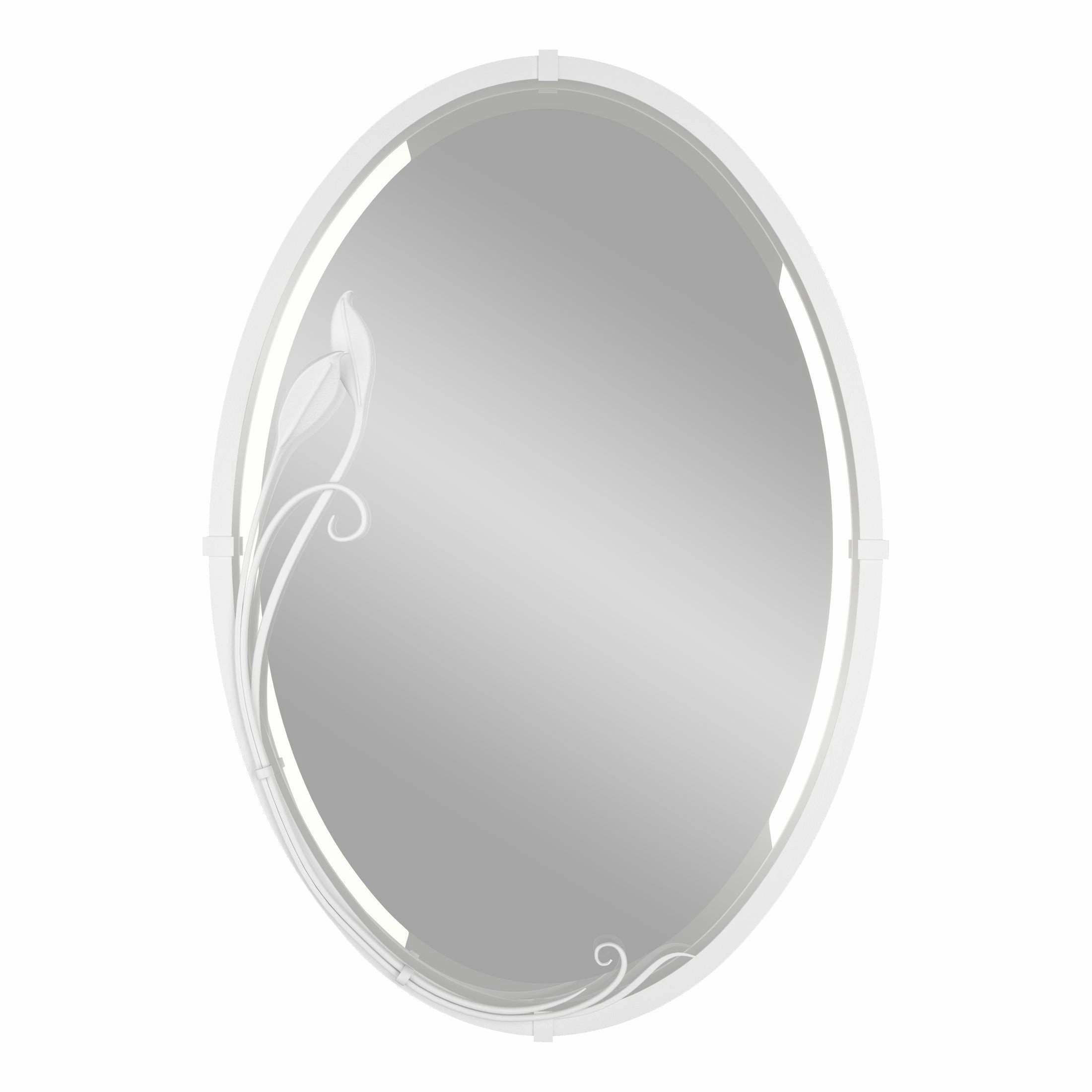 Beveled Oval Mirror with Leaf Mirrors,large decorative mirror