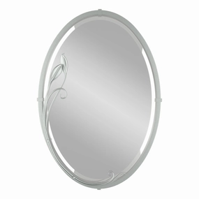 Beveled Oval Mirror with Leaf Mirrors,large decorative mirror