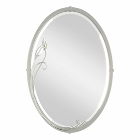 Beveled Oval Mirror with Leaf Mirrors,large decorative mirror