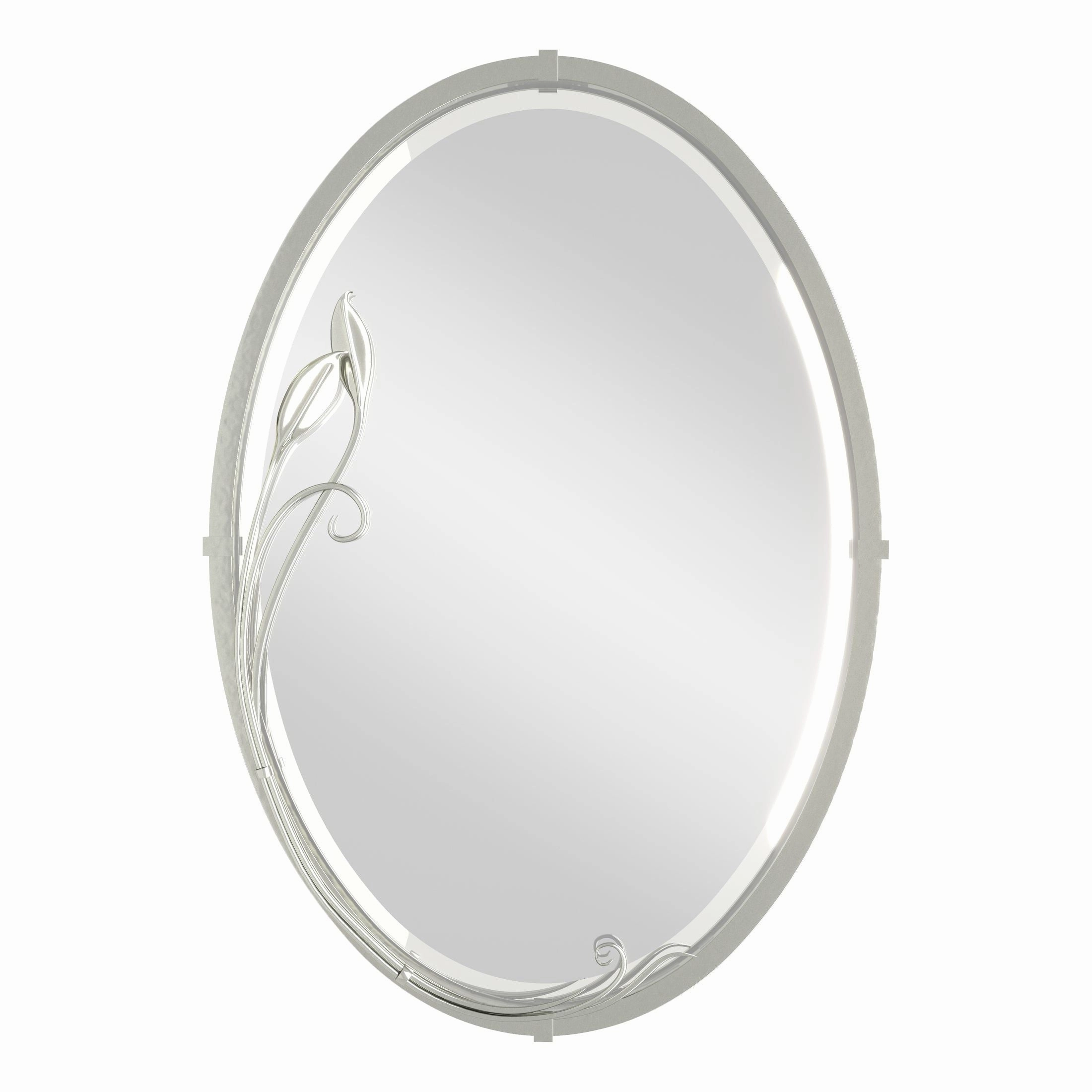 Beveled Oval Mirror with Leaf Mirrors,large decorative mirror