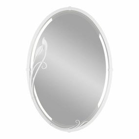 Beveled Oval Mirror with Leaf Mirrors,large decorative mirror