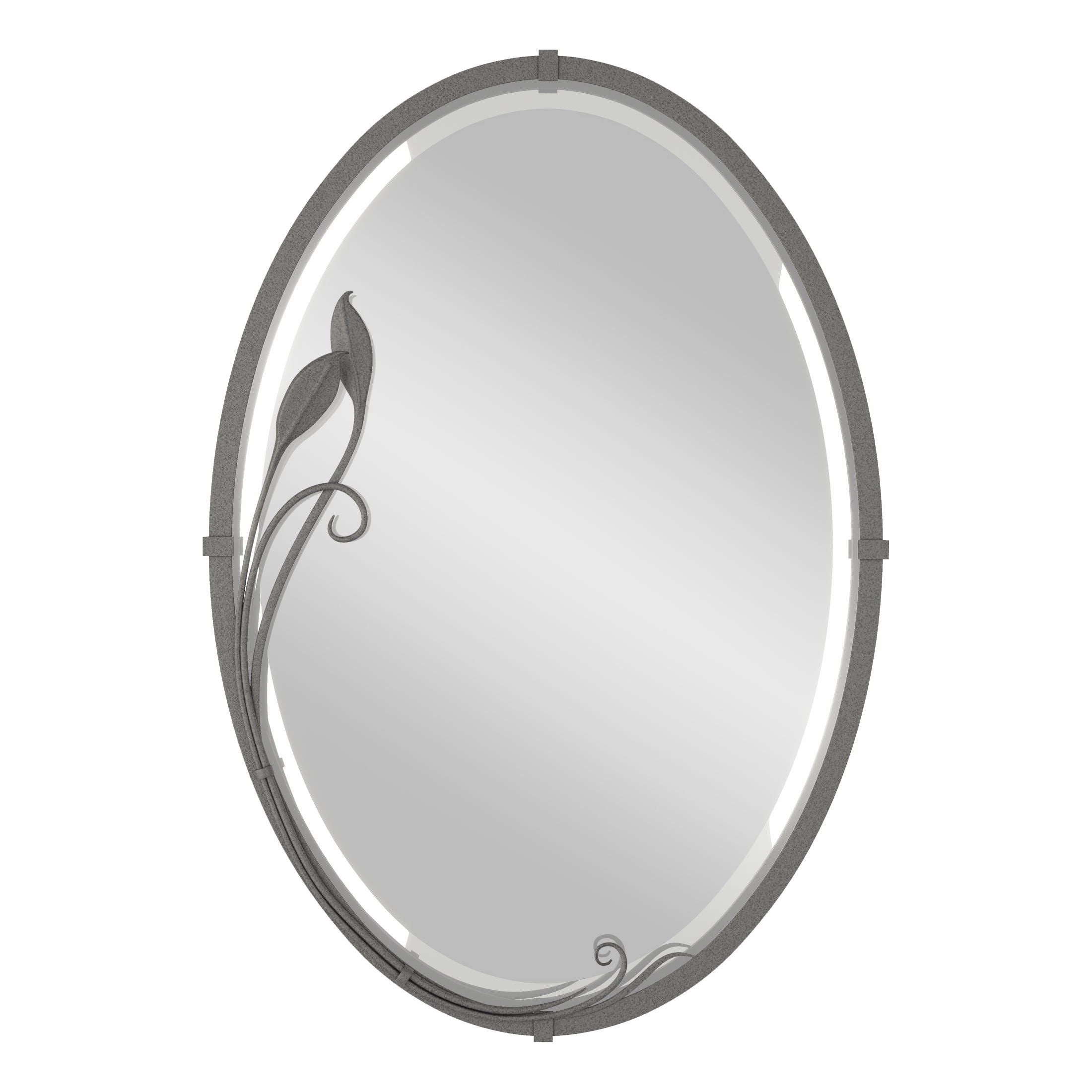 Beveled Oval Mirror with Leaf Mirrors,large decorative mirror