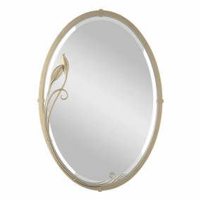 Beveled Oval Mirror with Leaf Mirrors,large decorative mirror