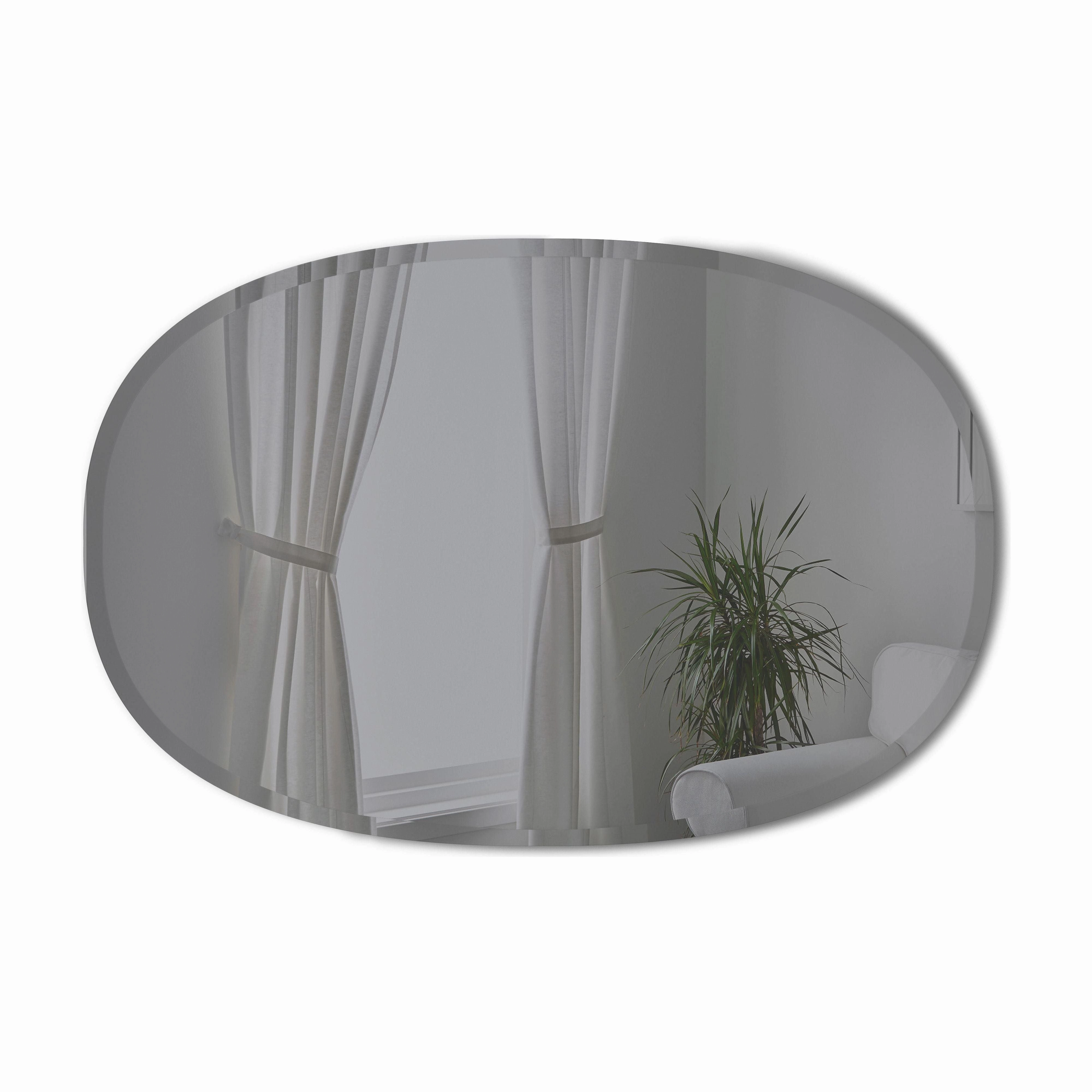 Beveled Oval Mirror