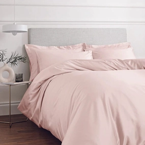Bianca Fine Linens 400 Thread Count Cotton Sateen Duvet Set - Pink Bedding,luxury bedding sets