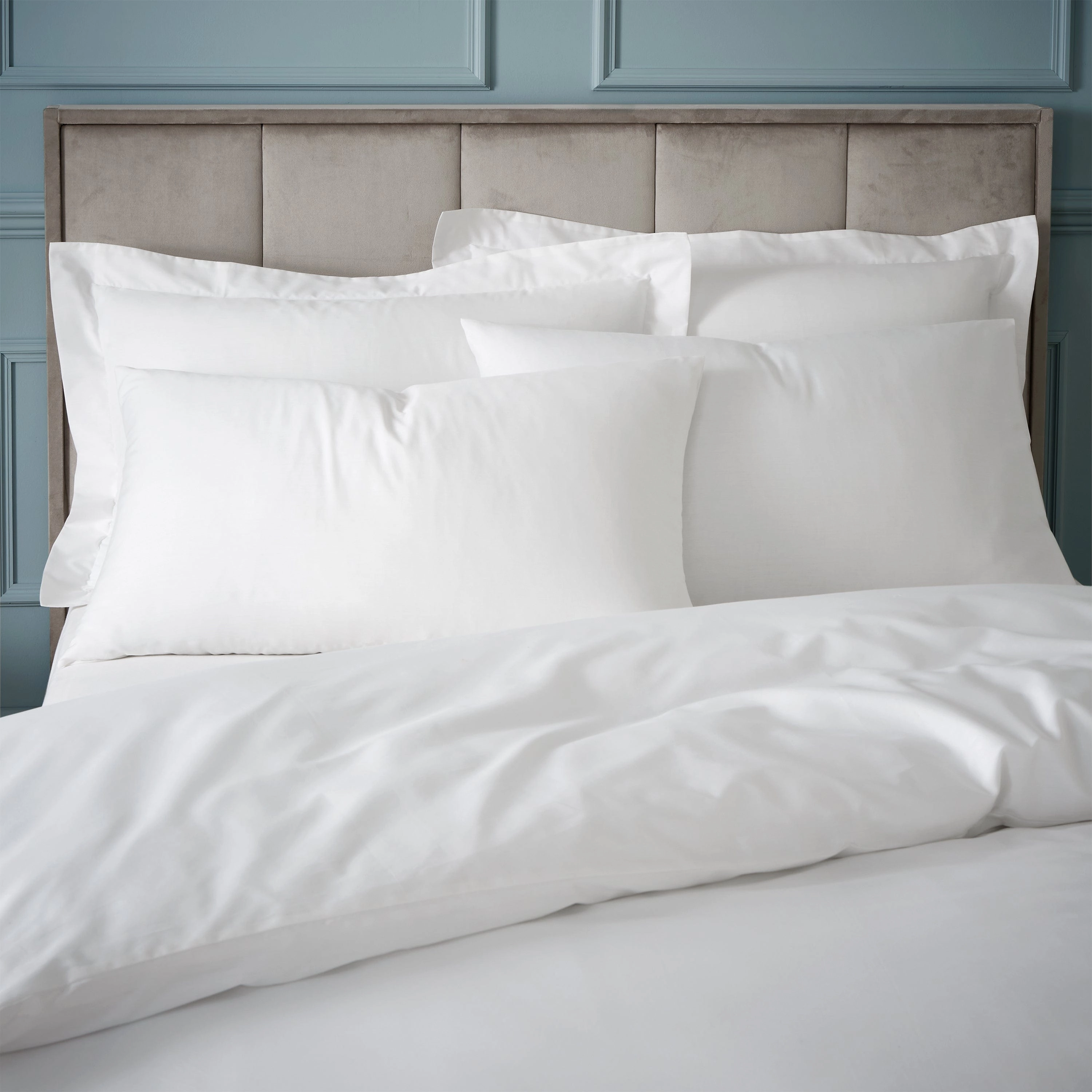 Bianca Fine Linens Bedding Duvet Cover Set with Pillowcase White