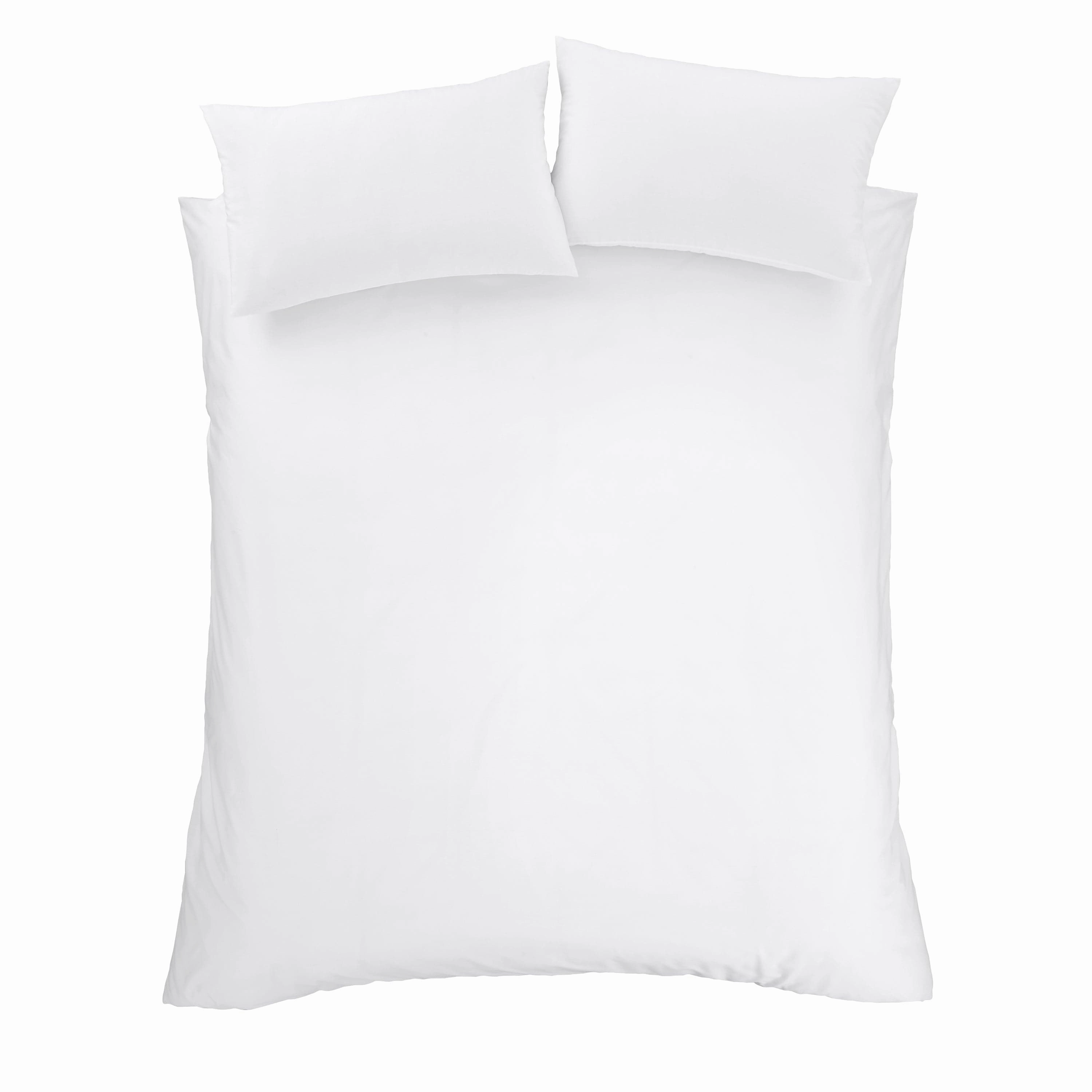Bianca Fine Linens Bedding Duvet Cover Set with Pillowcase White