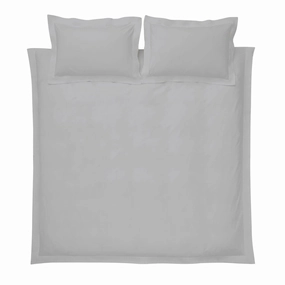 Bianca Fine Linens Cotton Sateen 400 Thread Count Duvet Cover Set Grey Bedding,luxury bedding sets