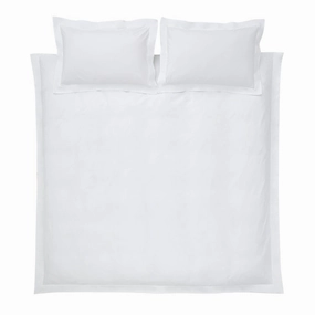 Bianca Fine Linens Cotton Sateen 400 Thread Count Duvet Cover Set White Bedding,luxury bedding sets