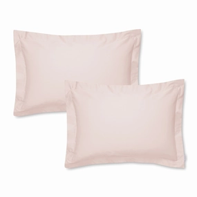 Bianca Fine Linens Cotton Sateen 400 Thread Count Oxford Pillowcase Pair Blush Bedding,luxury bedding sets