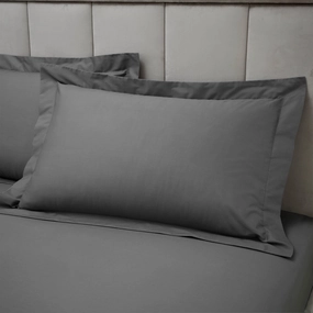 Bianca Fine Linens Egyptian Cotton Oxford 50x75cm Charcoal Grey Bedding,luxury bedding sets