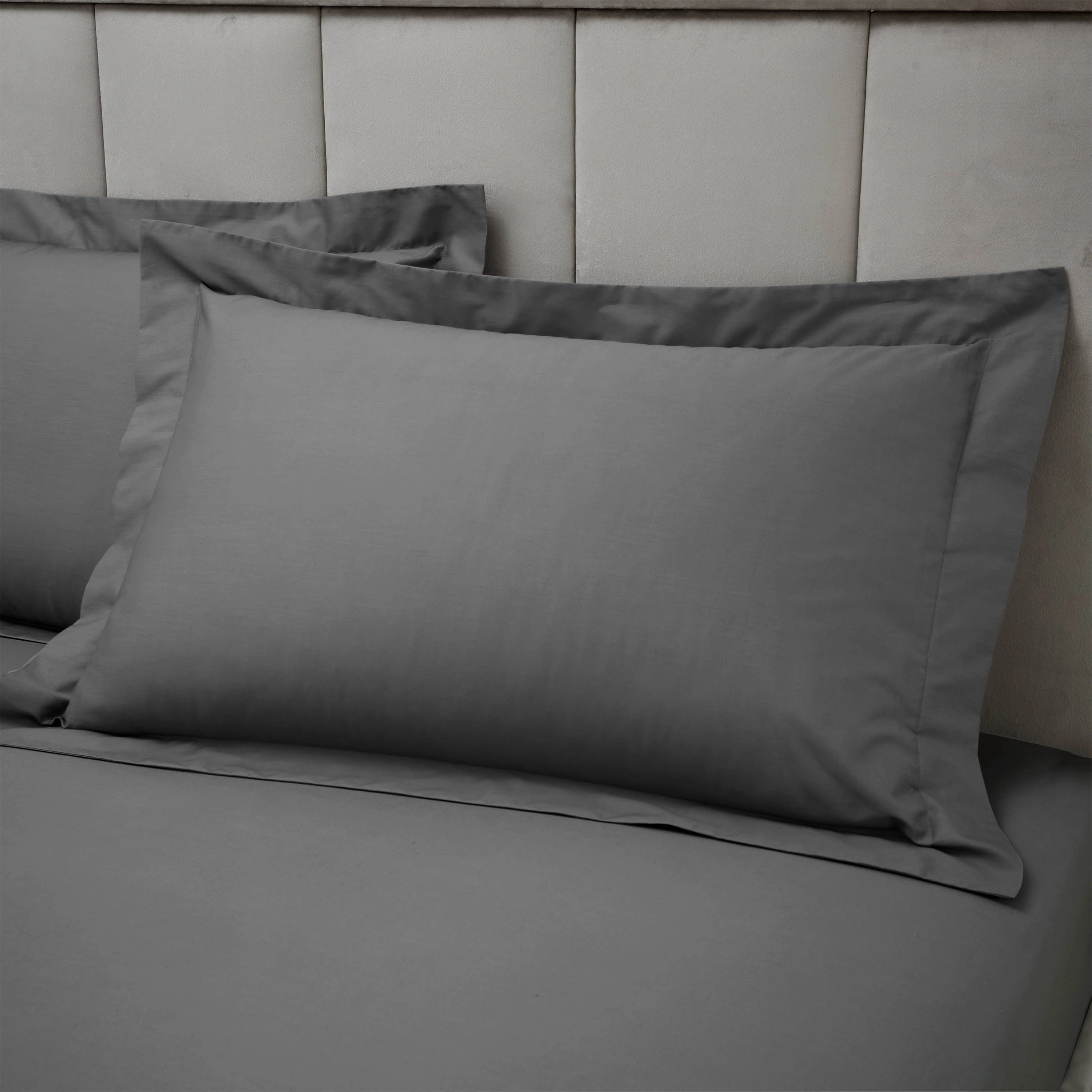 Bianca Fine Linens Egyptian Cotton Oxford 50x75cm Charcoal Grey Bedding,luxury bedding sets