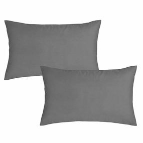 Bianca Fine Linens Pack of 2 Pillow cases Charcoal Grey Bedding,luxury bedding sets
