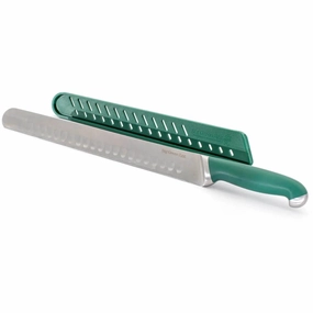 Big Green Egg 12-inch Brisket Slicing Knife with Protective Cover 128805 jute rug, burlap rug